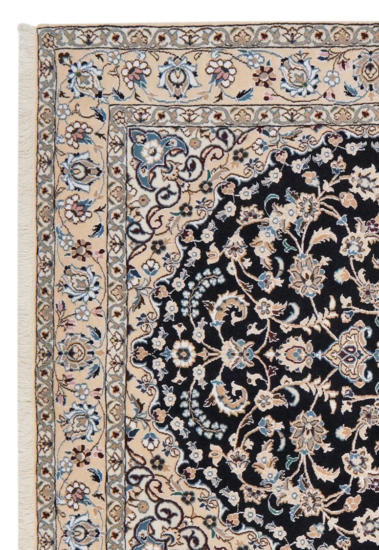 Nain 9La — Hand-knotted, 154x244 cm, Blue, 100% Virgin Wool | View 3