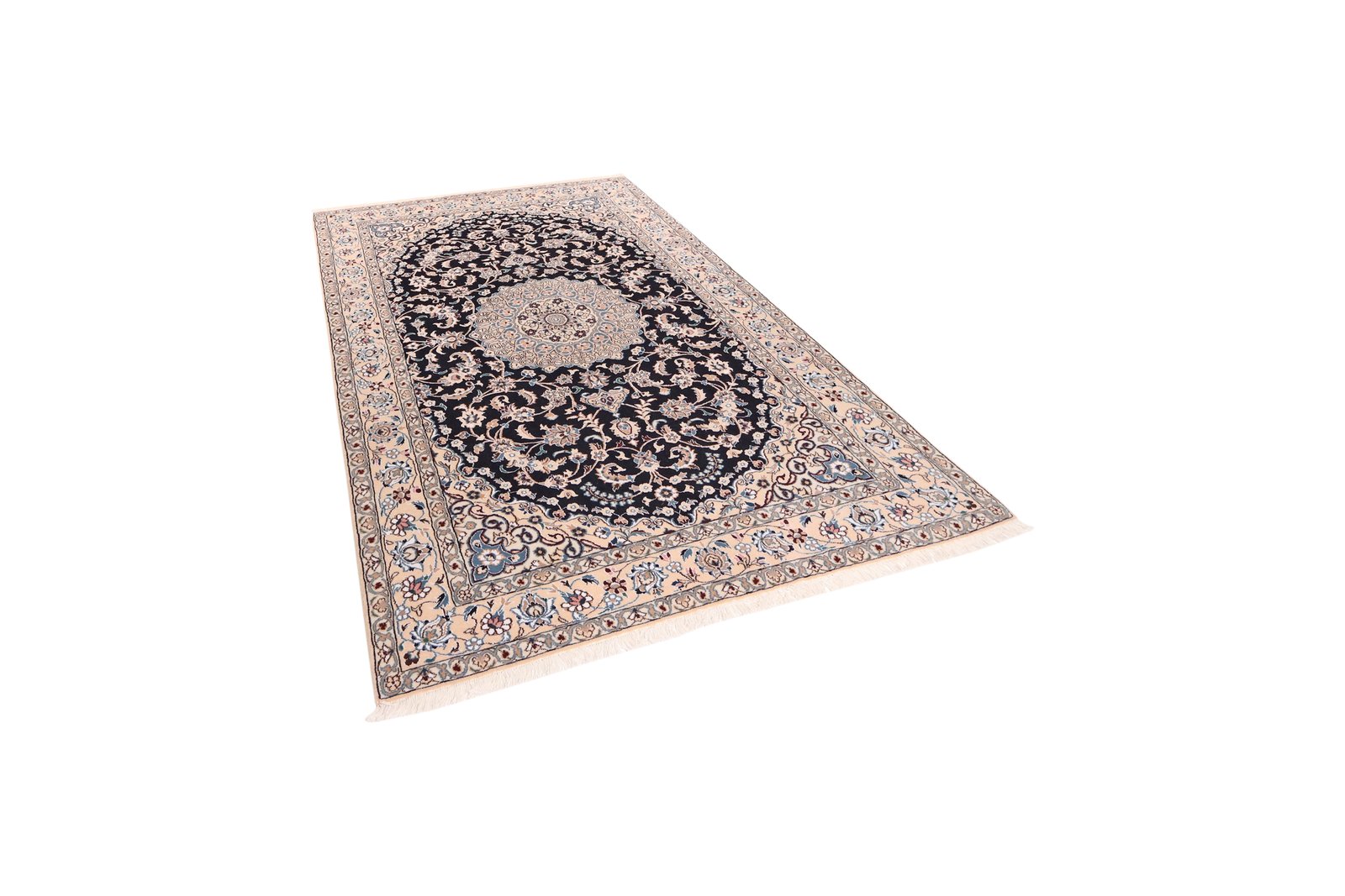 Nain 9La — Hand-knotted, 154x244 cm, Blue, 100% Virgin Wool | View 5