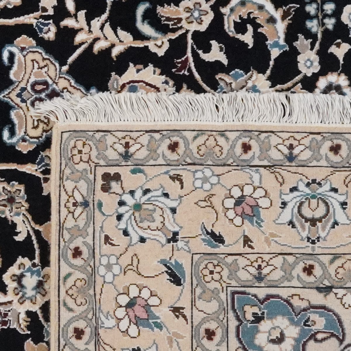 Nain 9La — Hand-knotted, 154x244 cm, Blue, 100% Virgin Wool | View 6