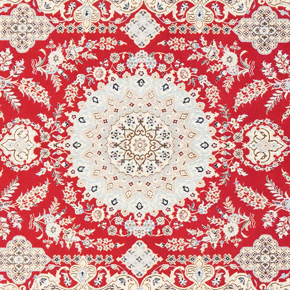 Nain 6La — Hand-knotted, 129x193 cm, Red, 100% Virgin Wool | View 4