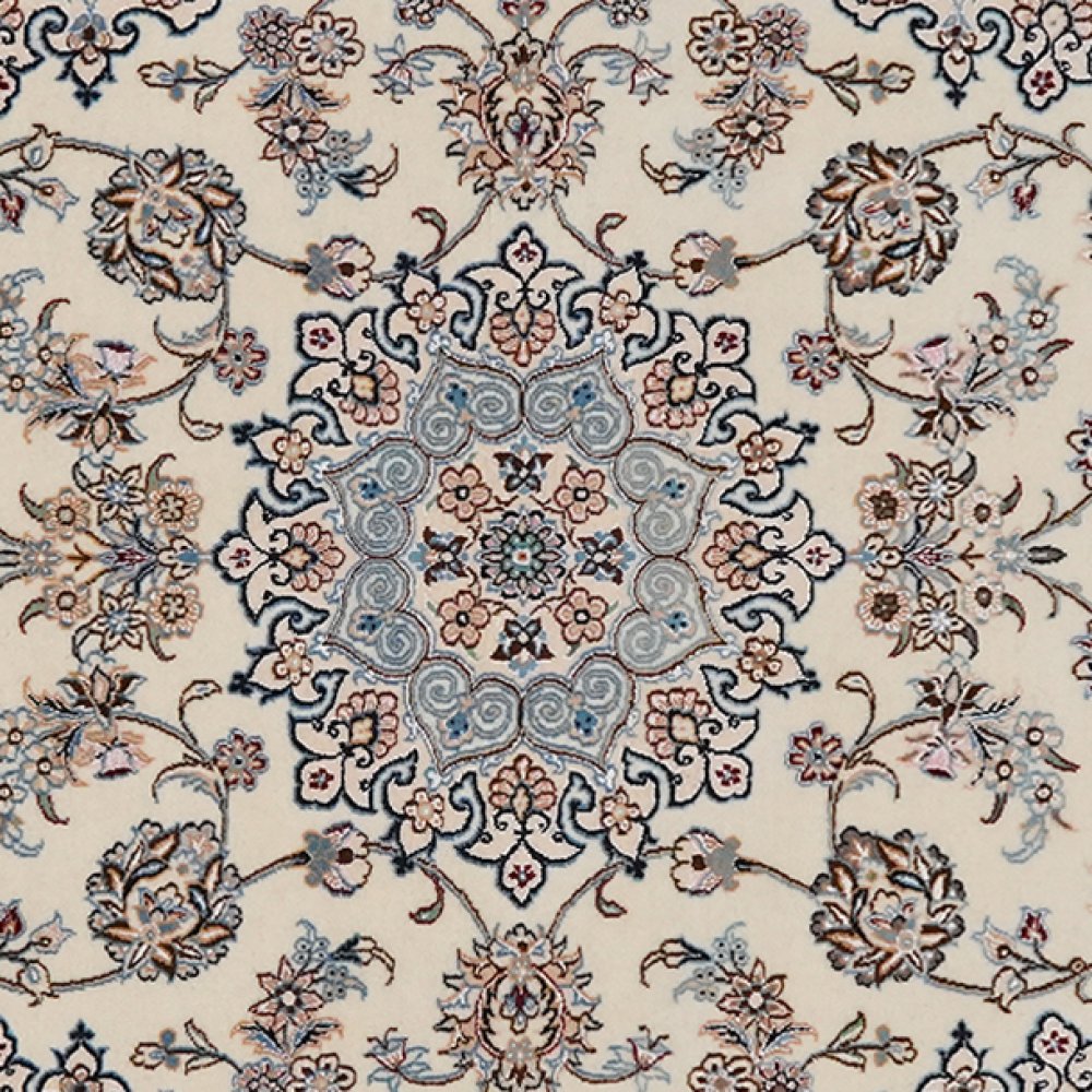 Nain 6La — Hand-knotted, 98x146 cm, Beige, 100% Virgin Wool | View 4