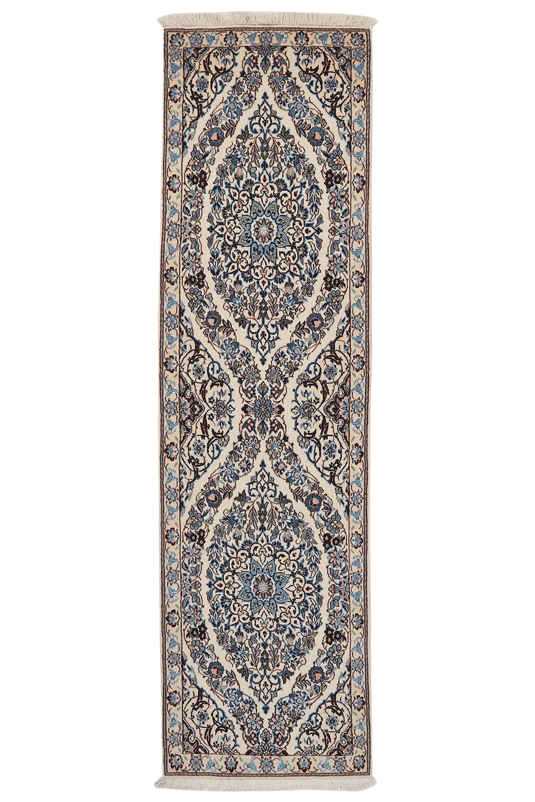 Nain 9La — Hand-knotted, 59x210 cm, Beige, 100% Virgin Wool | Main view