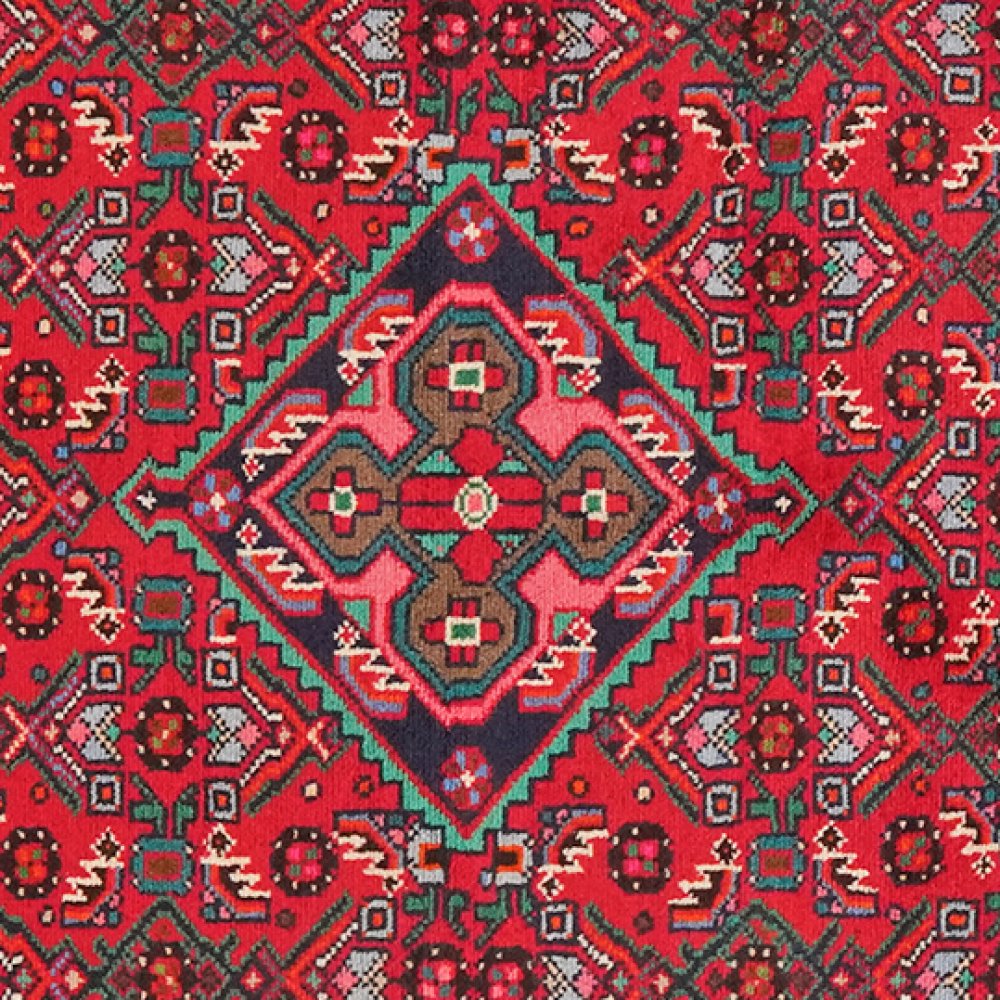 Assadabad — Hand-knotted, 100x155 cm, Red, 100% Virgin Wool | View 4