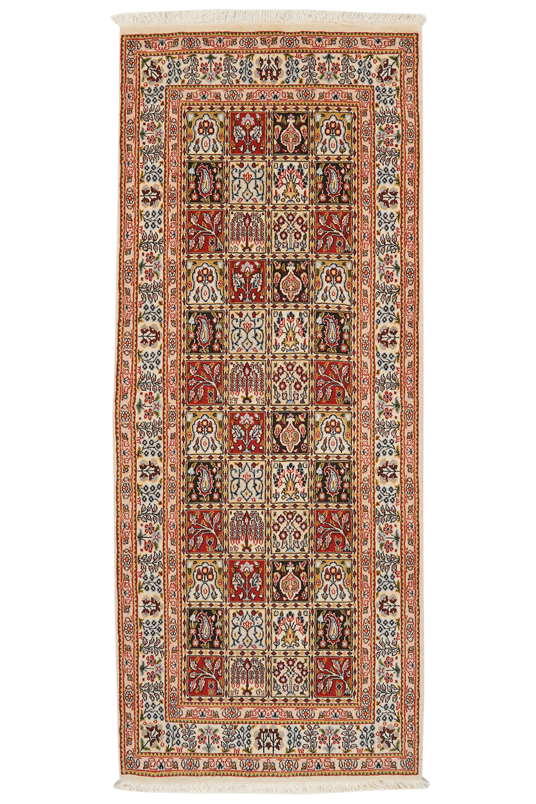 Moud Felder — Hand-knotted, 82x199 cm, Multicolor, 100% Virgin Wool | Main view