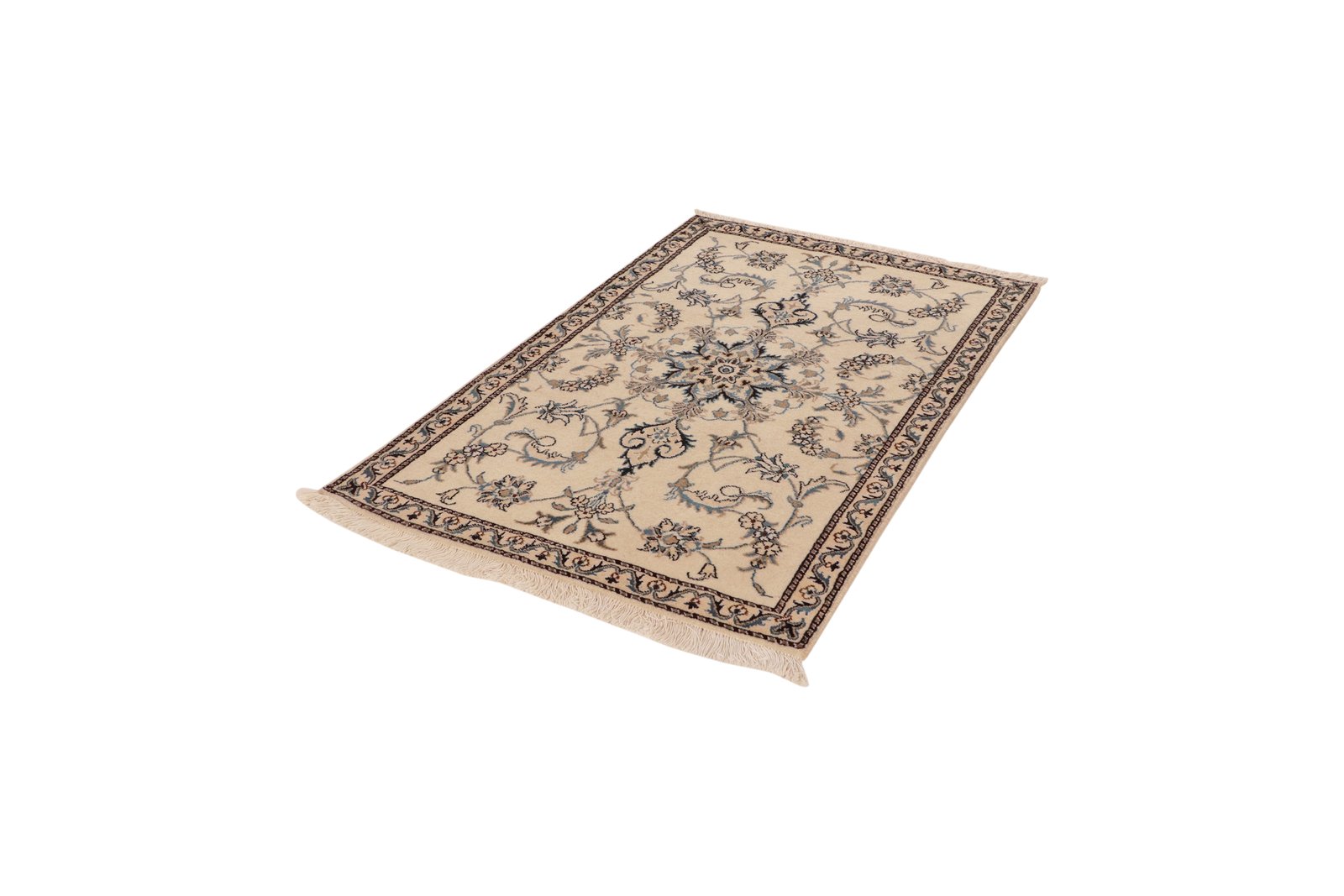 Nain 12La — Hand-knotted, 90x139 cm, Beige, 100% Virgin Wool | View 5