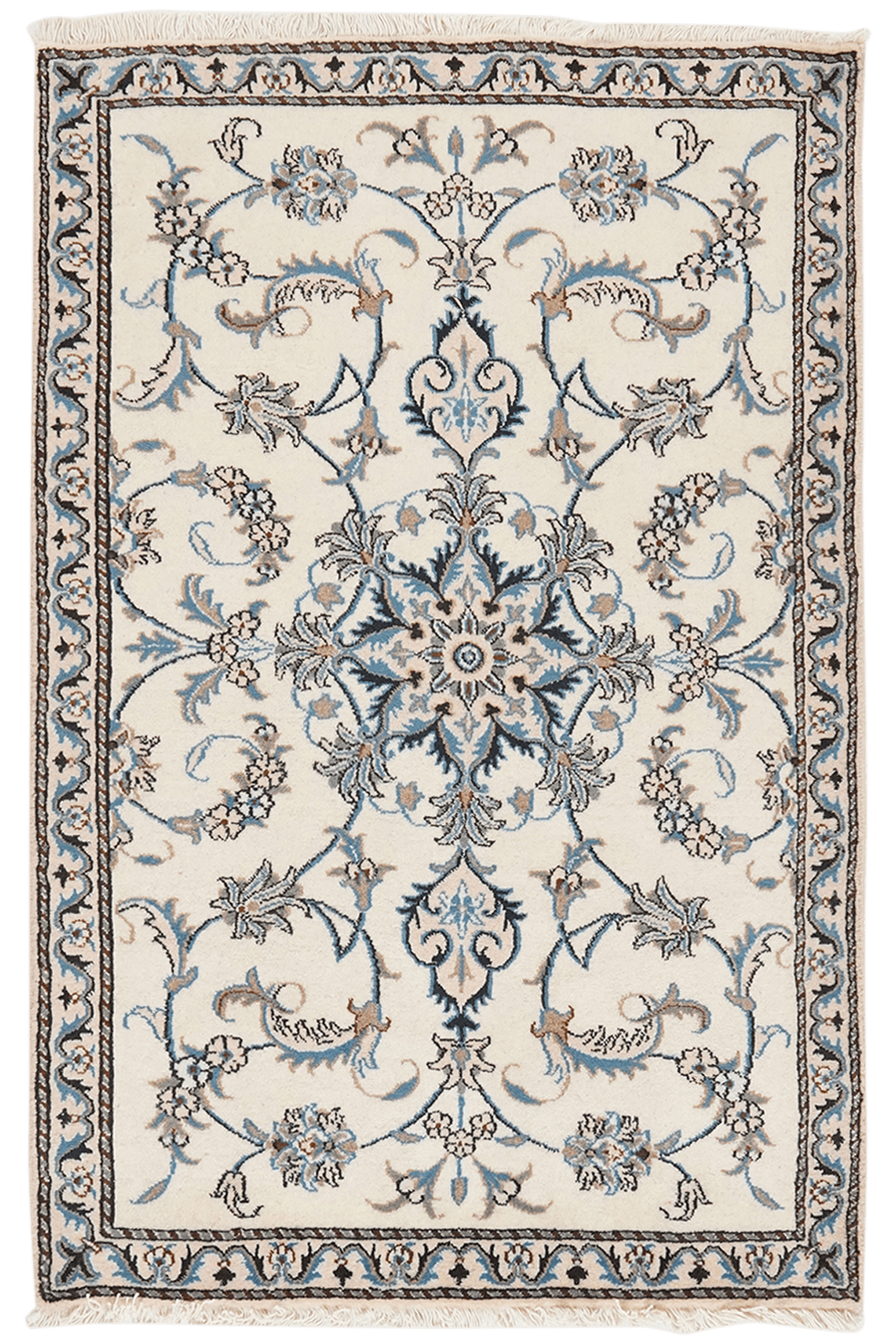 Nain 12La — Hand-knotted, 89x136 cm, Beige, 100% Virgin Wool | Main view