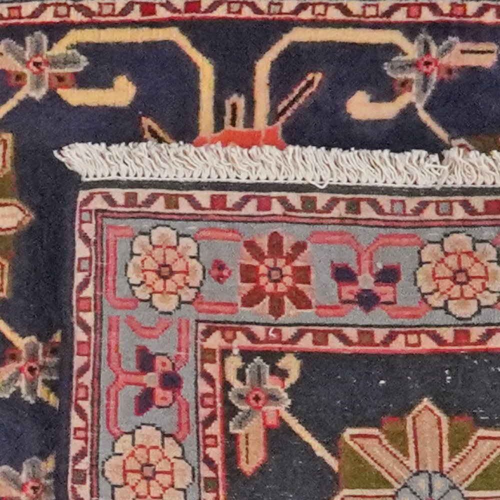 Hamadan — Hand-knotted, 76x289 cm, Blue, 100% Virgin Wool | View 6