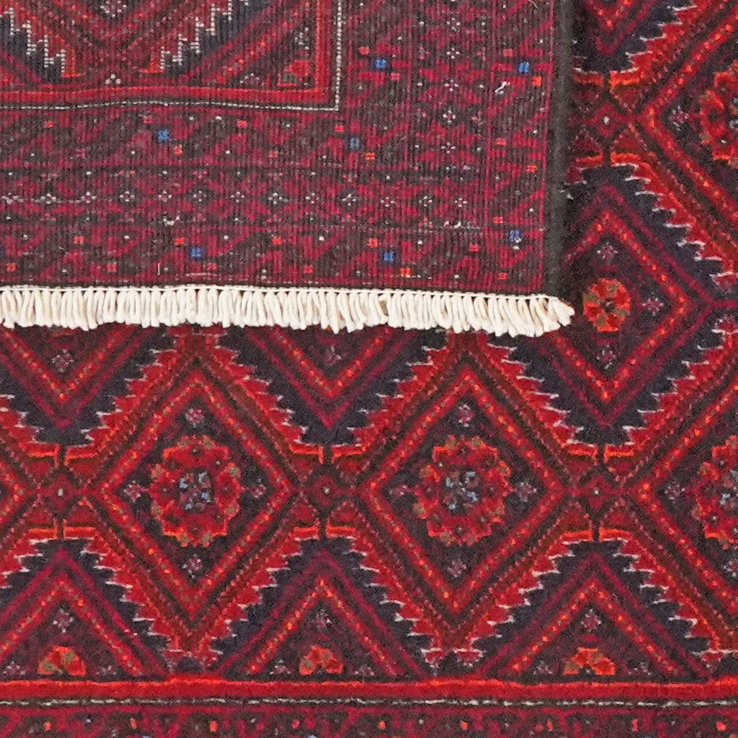 Belutch — Handgefertigt, 162x90 cm, Blau, 100% Virgin Wool | View 7