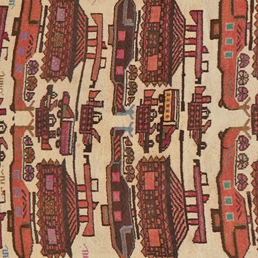 Belutch — Hand-knotted, 100x162 cm, Beige, 100% Virgin Wool | View 4