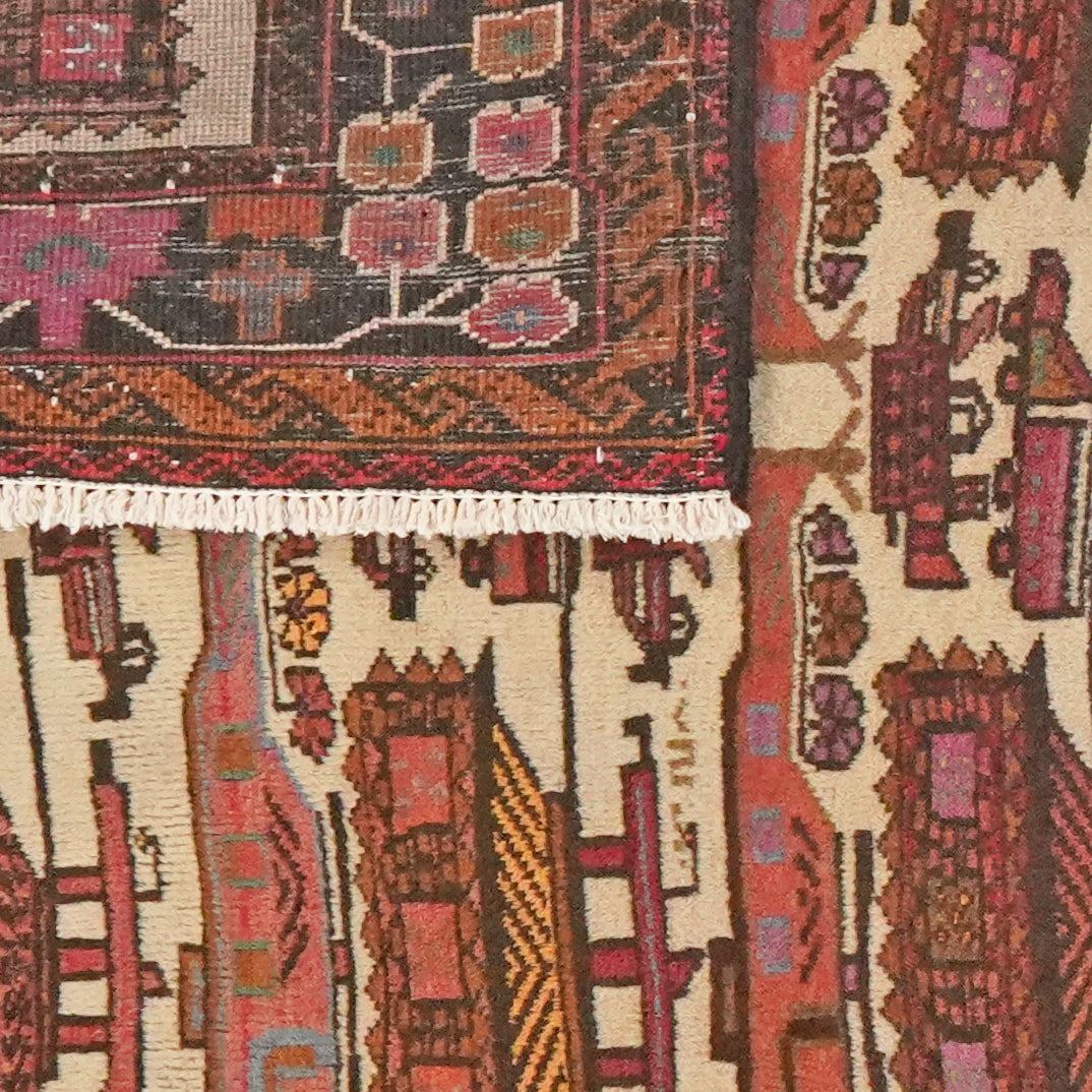 Belutch — Hand-knotted, 100x162 cm, Beige, 100% Virgin Wool | View 6