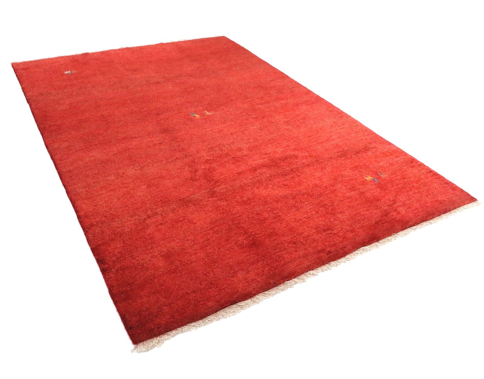 Gabbeh — Hand-knotted, 177x249 cm, Red, 100% Virgin Wool | View 5