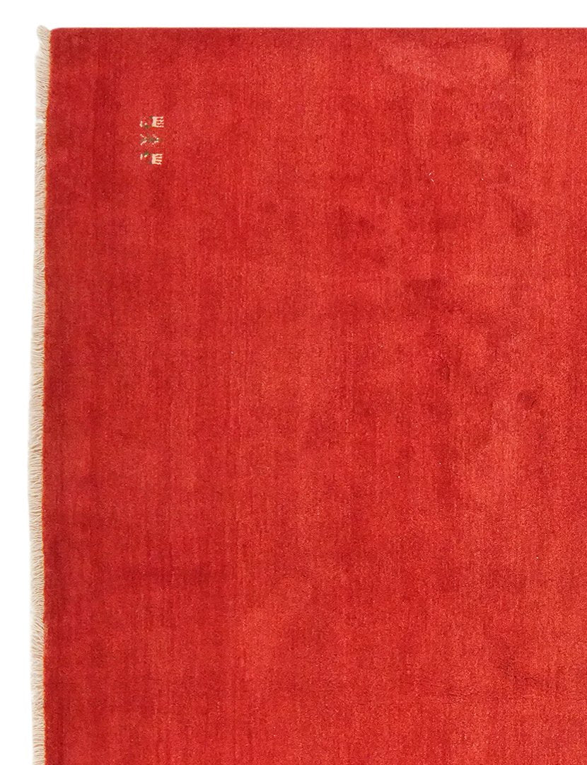 Gabbeh — Hand-knotted, 253x356 cm, Red, 100% Virgin Wool | View 3
