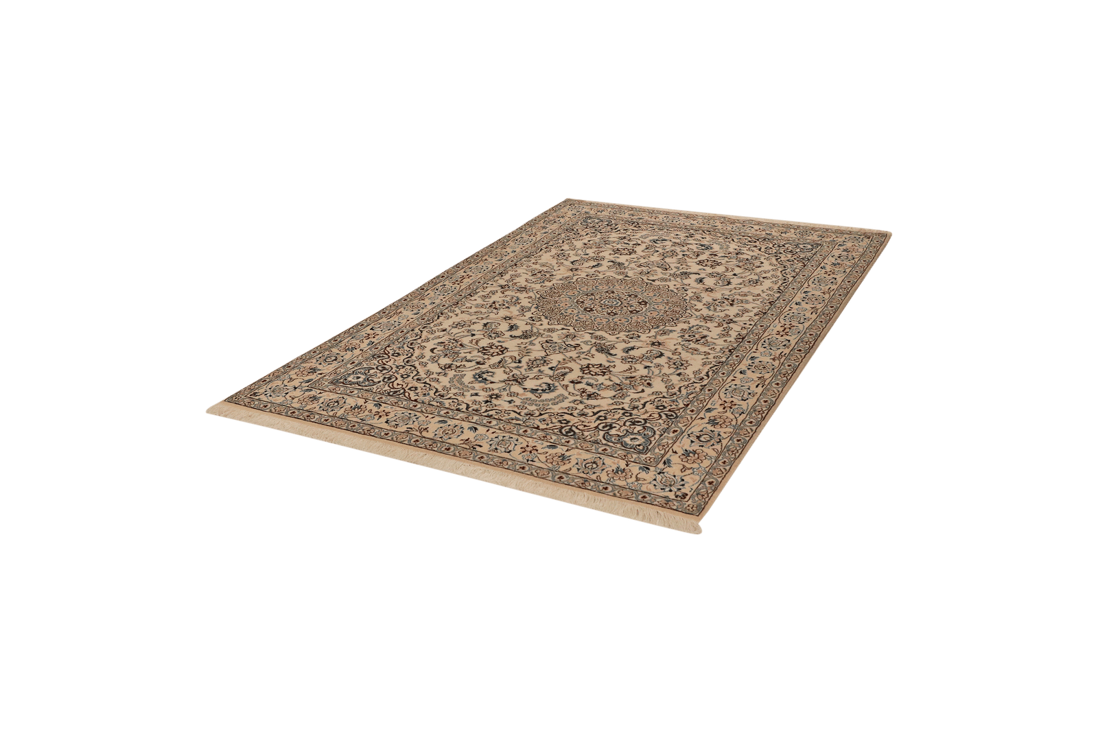 Nain 9La — Hand-knotted, 155x241 cm, Beige, 100% Virgin Wool | View 5
