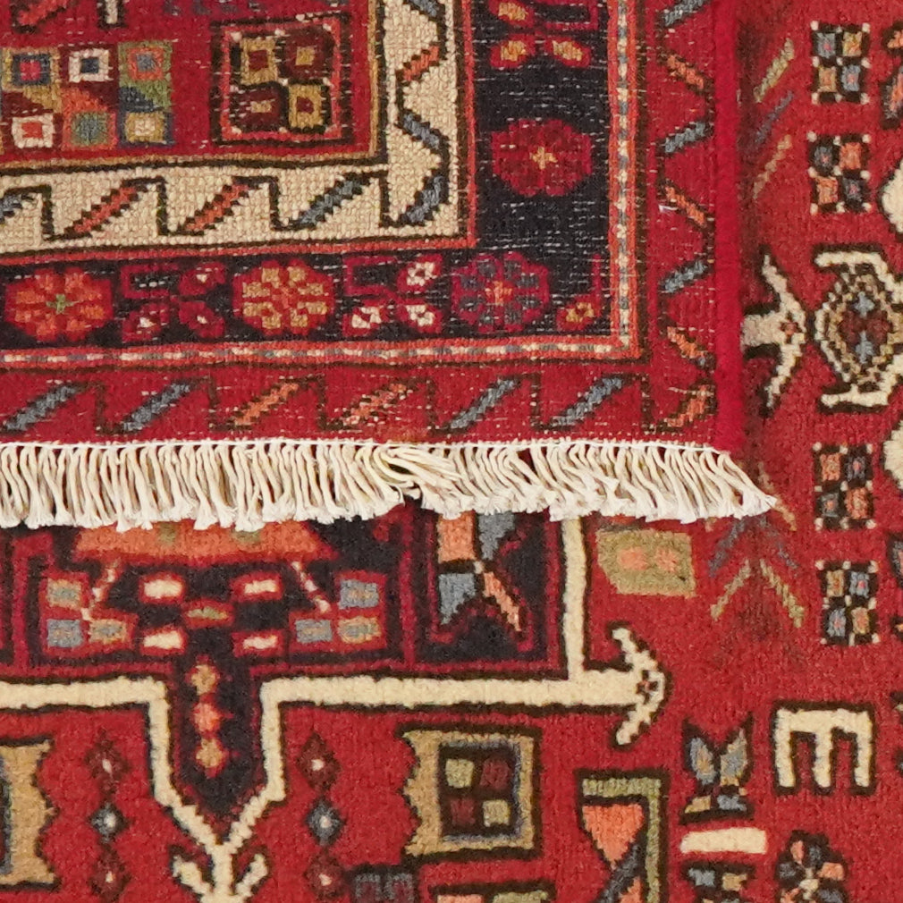 Garadje — Hand-knotted, 103x150 cm, Red, 100% Virgin Wool | View 6