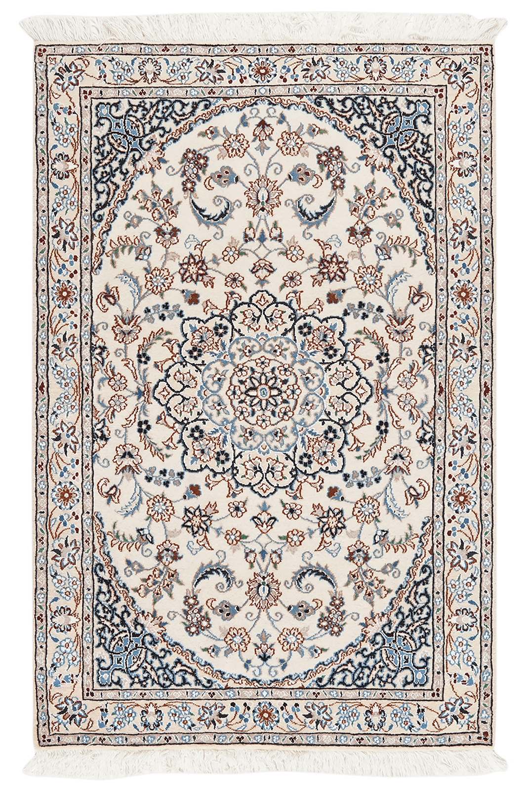 Nain 9La — Hand-knotted, 98x150 cm, Beige, 100% Virgin Wool | Main view