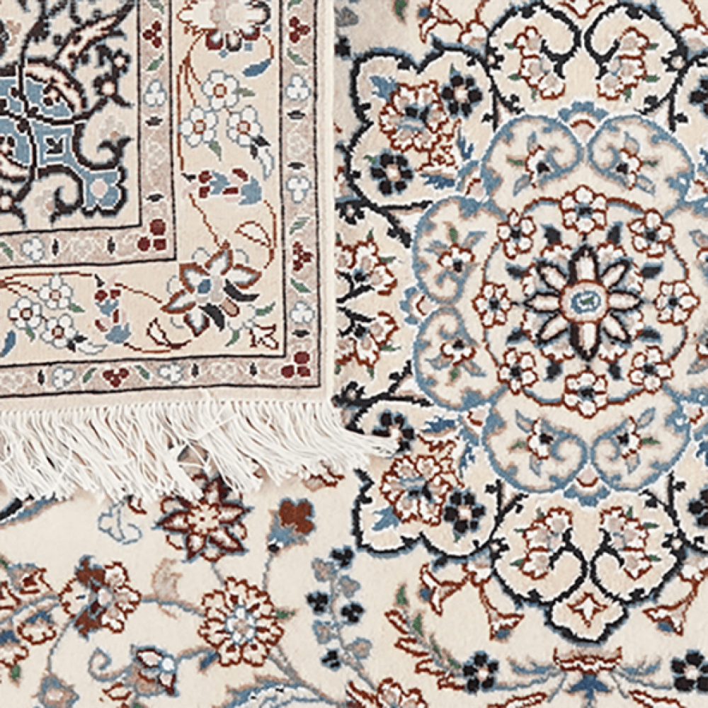 Nain 9La — Hand-knotted, 98x150 cm, Beige, 100% Virgin Wool | View 6