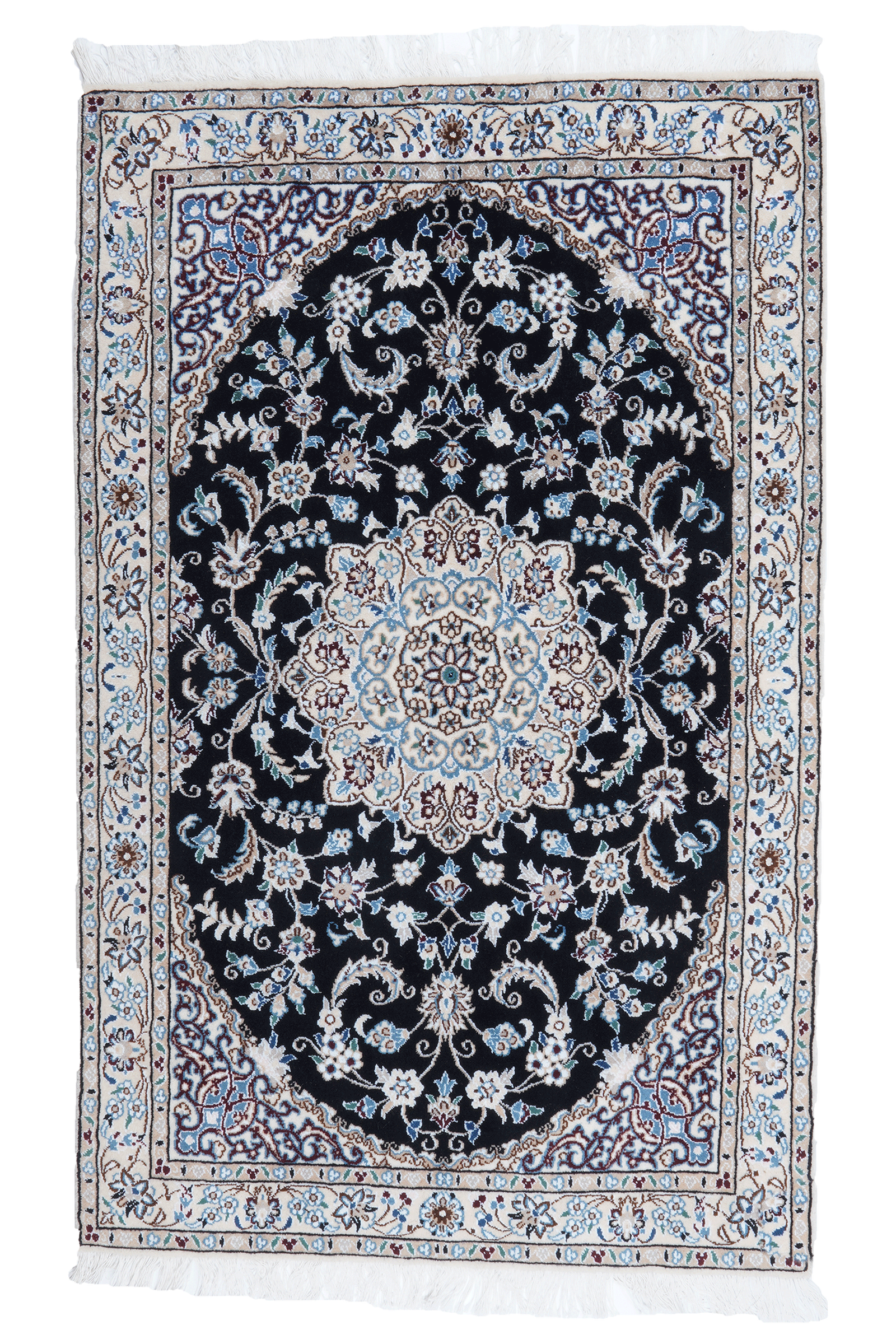 Nain 9La — Handgefertigt, 158x100 cm, Beige, 100% Virgin Wool | Main view