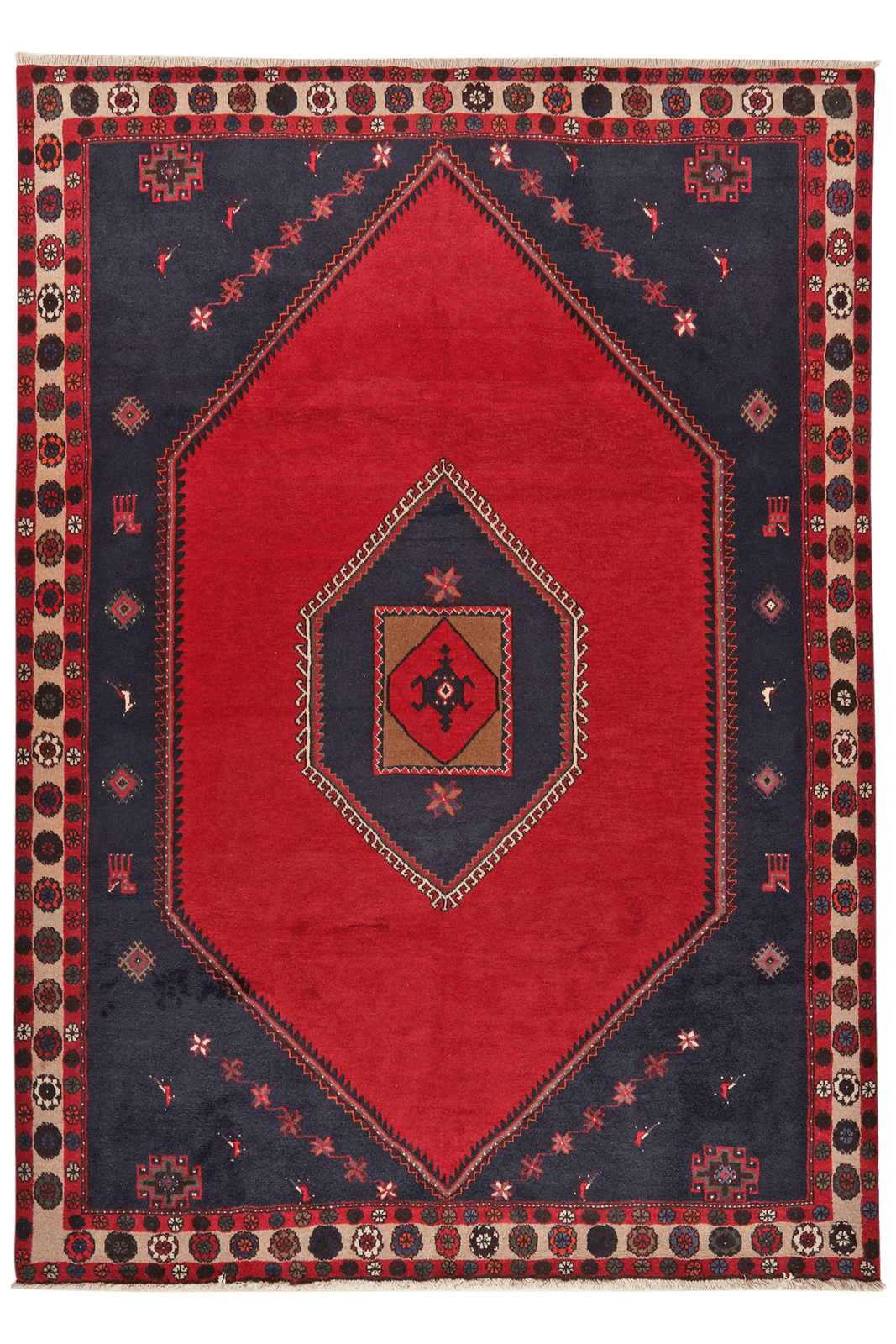 Kelardasht — Hand-knotted, 205x287 cm, Red, 100% Virgin Wool | Main view