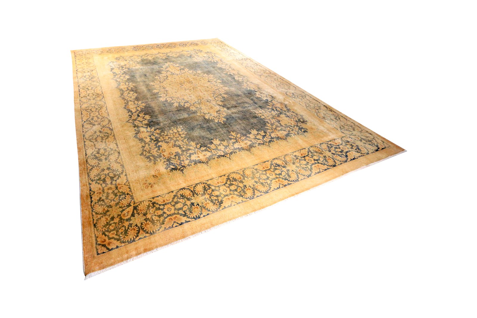 Vintage — Hand-knotted, 292x402 cm, Yellow, 100% Virgin Wool | View 5