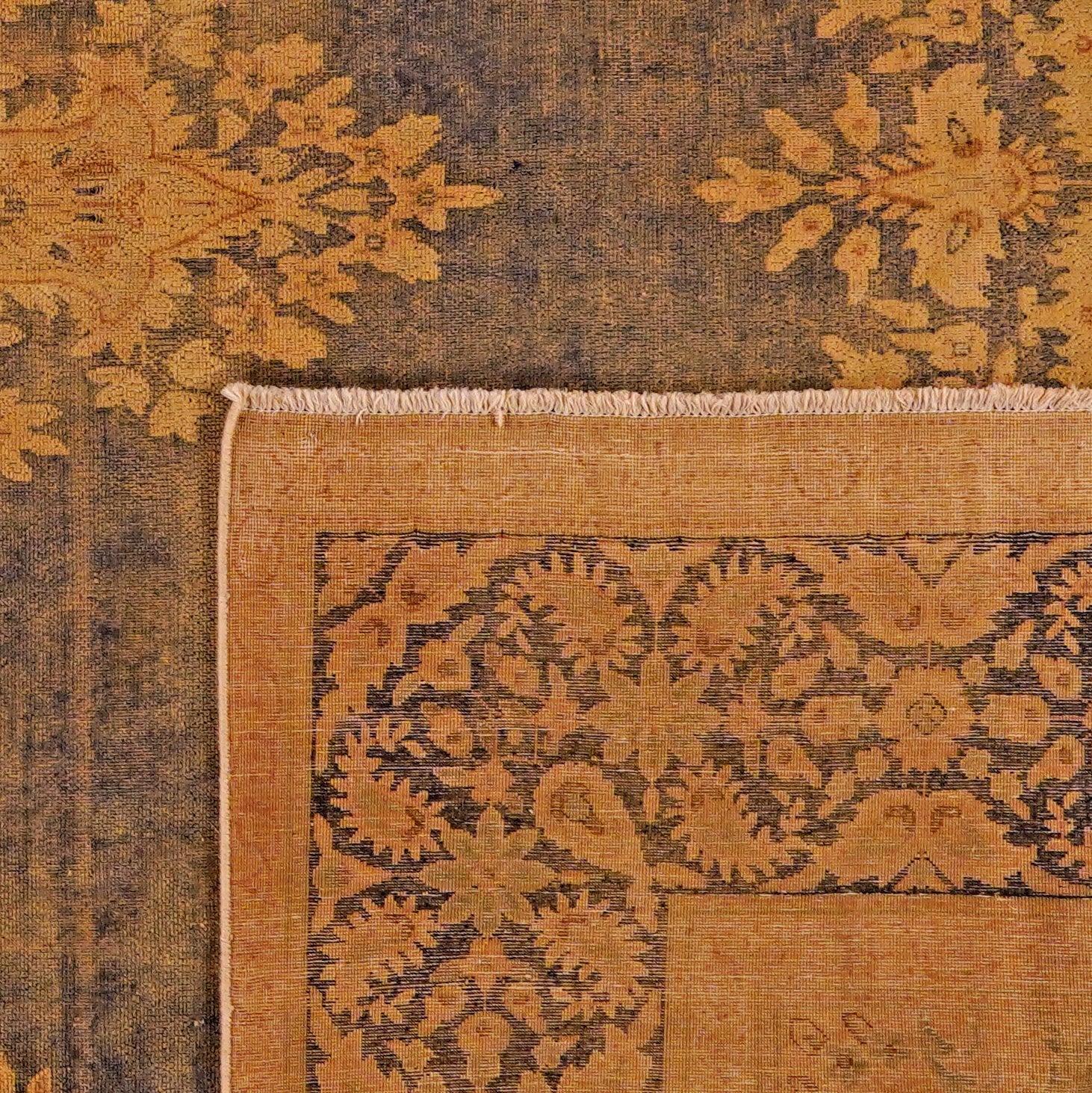 Vintage — Hand-knotted, 292x402 cm, Yellow, 100% Virgin Wool | View 6