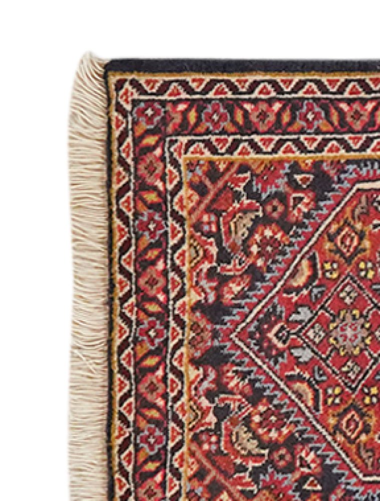 Bidjar Zandjan — Hand-knotted, 42x60 cm, Blue, 100% Virgin Wool | View 3