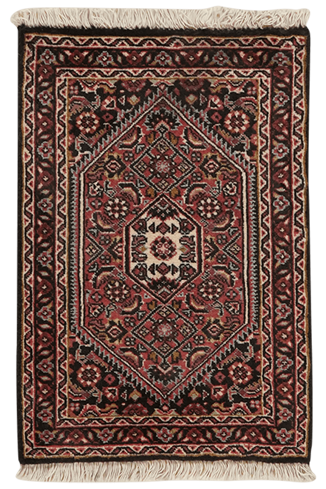 Bidjar Zandjan — Hand-knotted, 40x59 cm, Blue, 100% Virgin Wool | Main view
