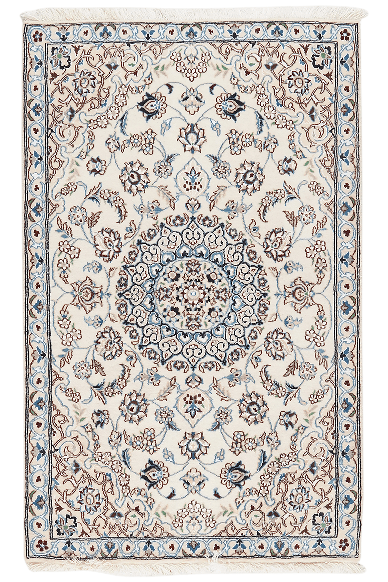 Nain 9La — Hand-knotted, 89x142 cm, Beige, 100% Virgin Wool | Main view