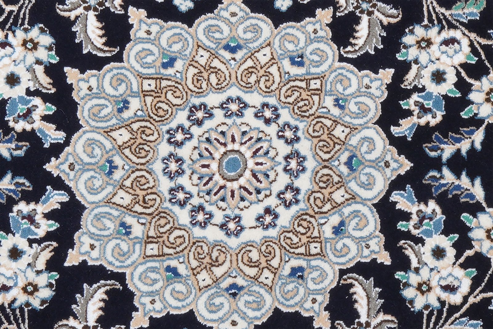 Nain 9La — Hand-knotted, 77x112 cm, Blue, 100% Virgin Wool | View 4