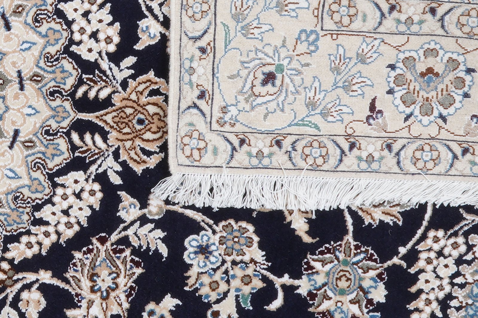 Nain 9La — Hand-knotted, 156x241 cm, Blue, 100% Virgin Wool | View 6