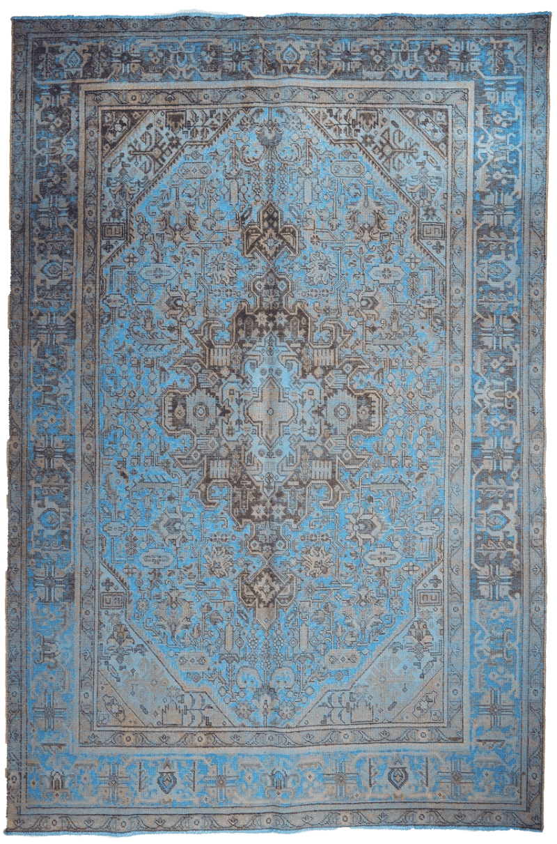 Vintage — Hand-knotted, 194x292 cm, Blue, 100% Virgin Wool | Main view