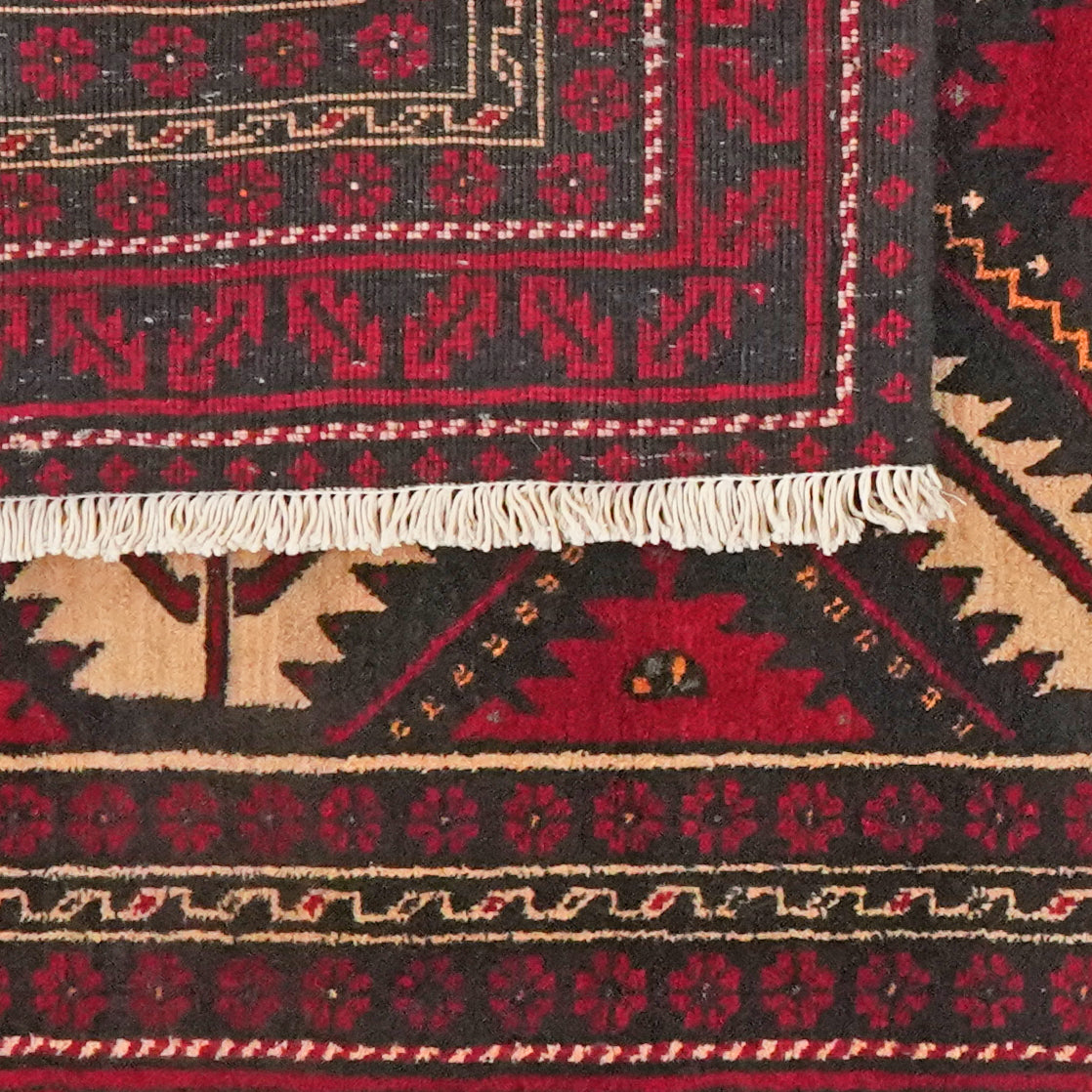 Belutch — Hand-knotted, 96x176 cm, Beige, 100% Virgin Wool | View 6