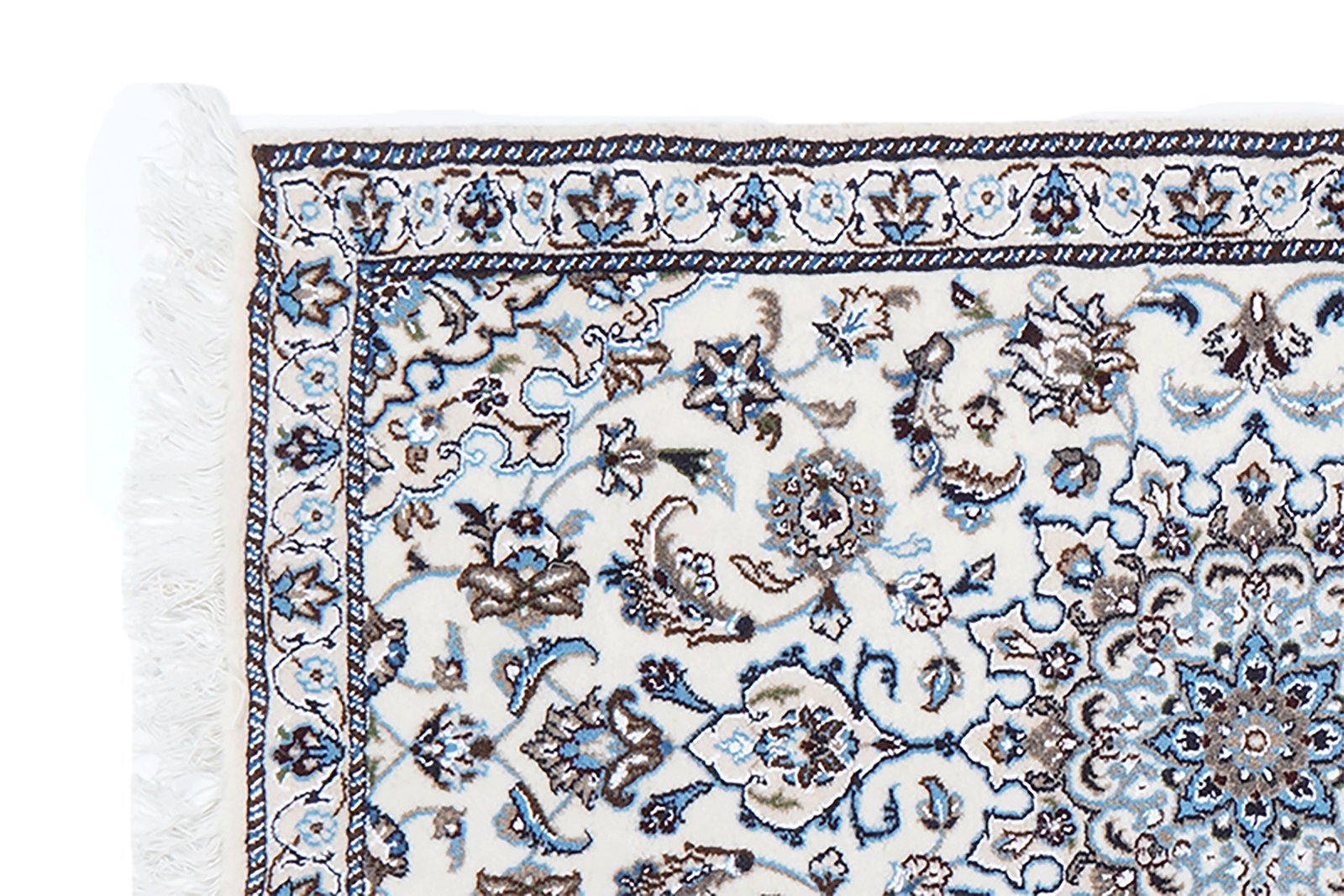 Nain 9La — Hand-knotted, 64x202 cm, Beige, 100% Virgin Wool | View 3