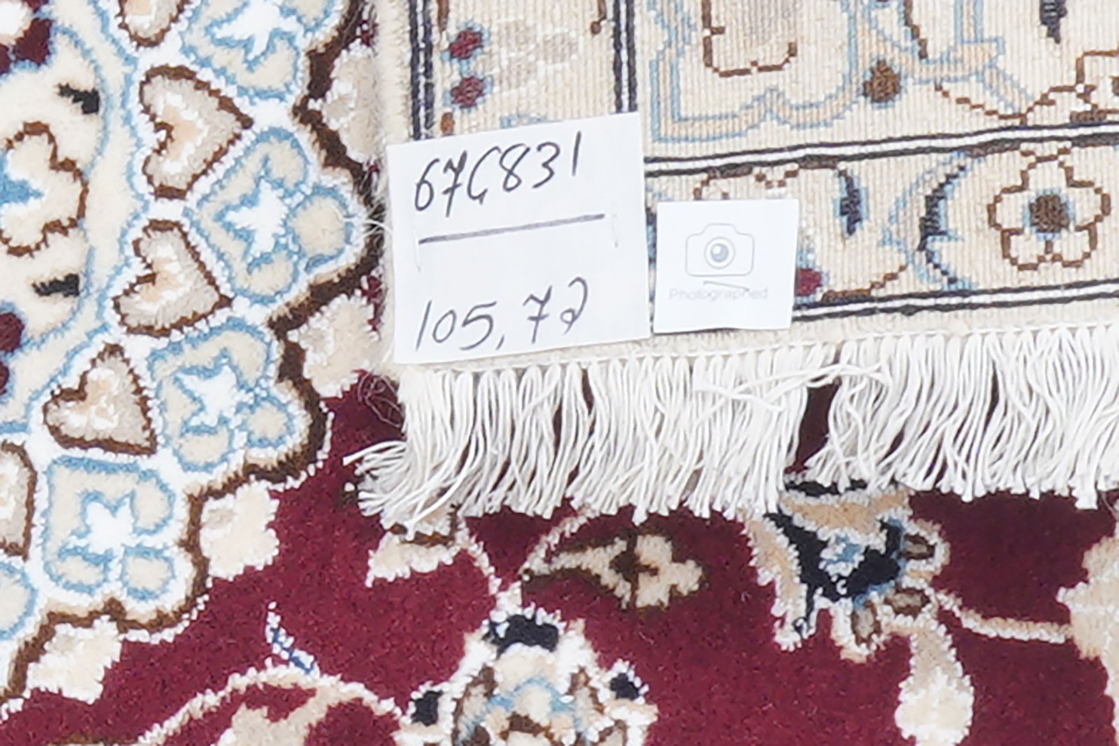 Nain 9La — Hand-knotted, 72x105 cm, Red, 100% Virgin Wool | View 5
