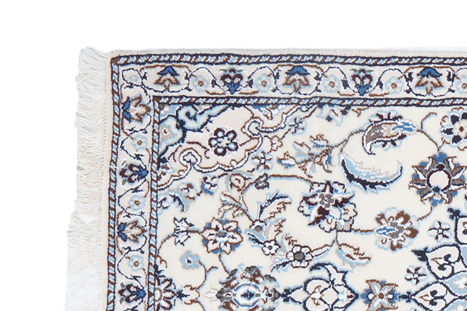 Nain 9La — Hand-knotted, 61x206 cm, Beige, 100% Virgin Wool | View 3