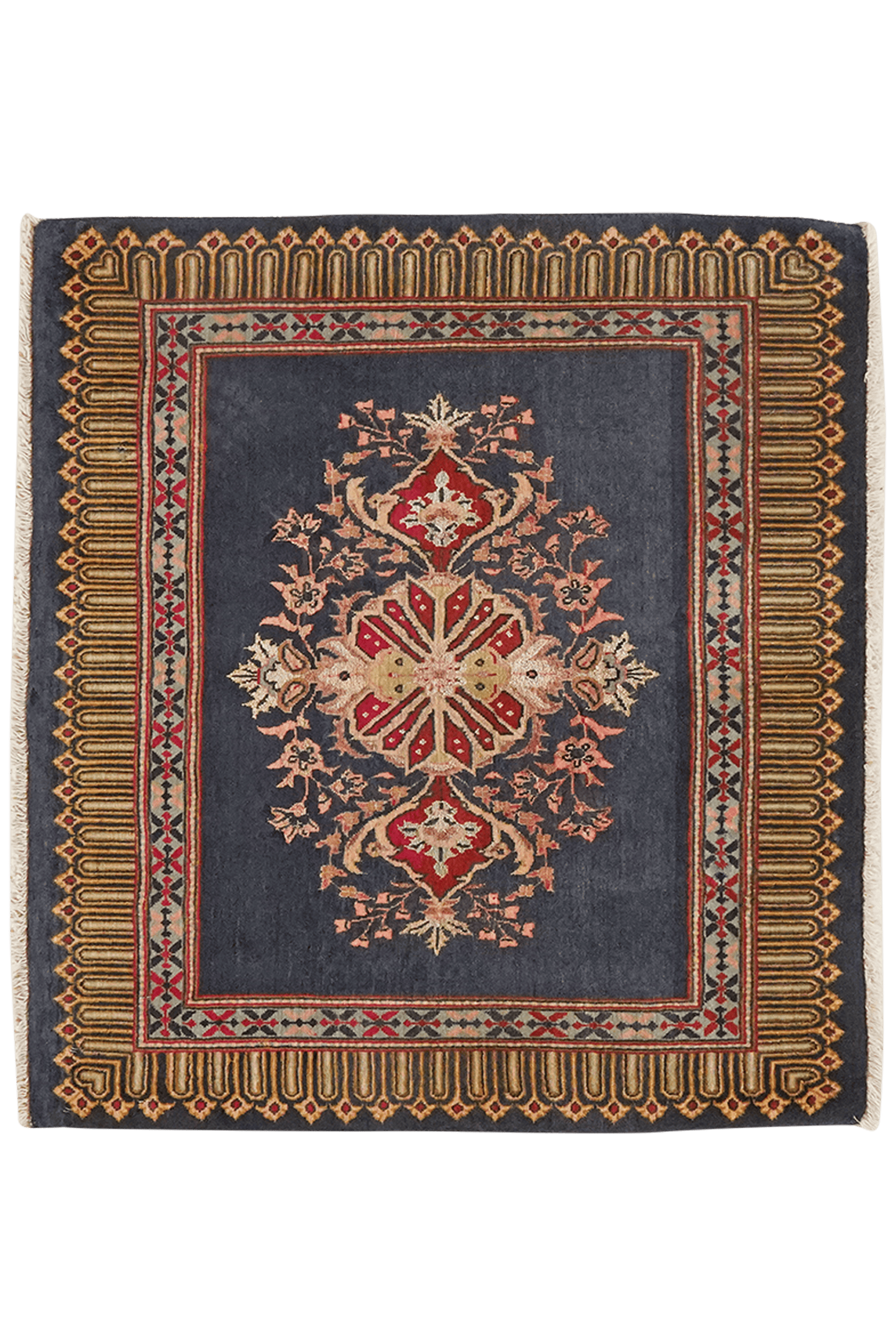 Kashmar — Hand-knotted, 78x97 cm, Blue, 100% Virgin Wool | Main view