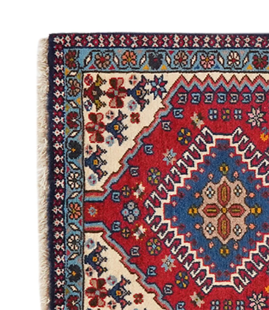 Yalameh — Hand-knotted, 61x109 cm, Red, 100% Virgin Wool | View 3