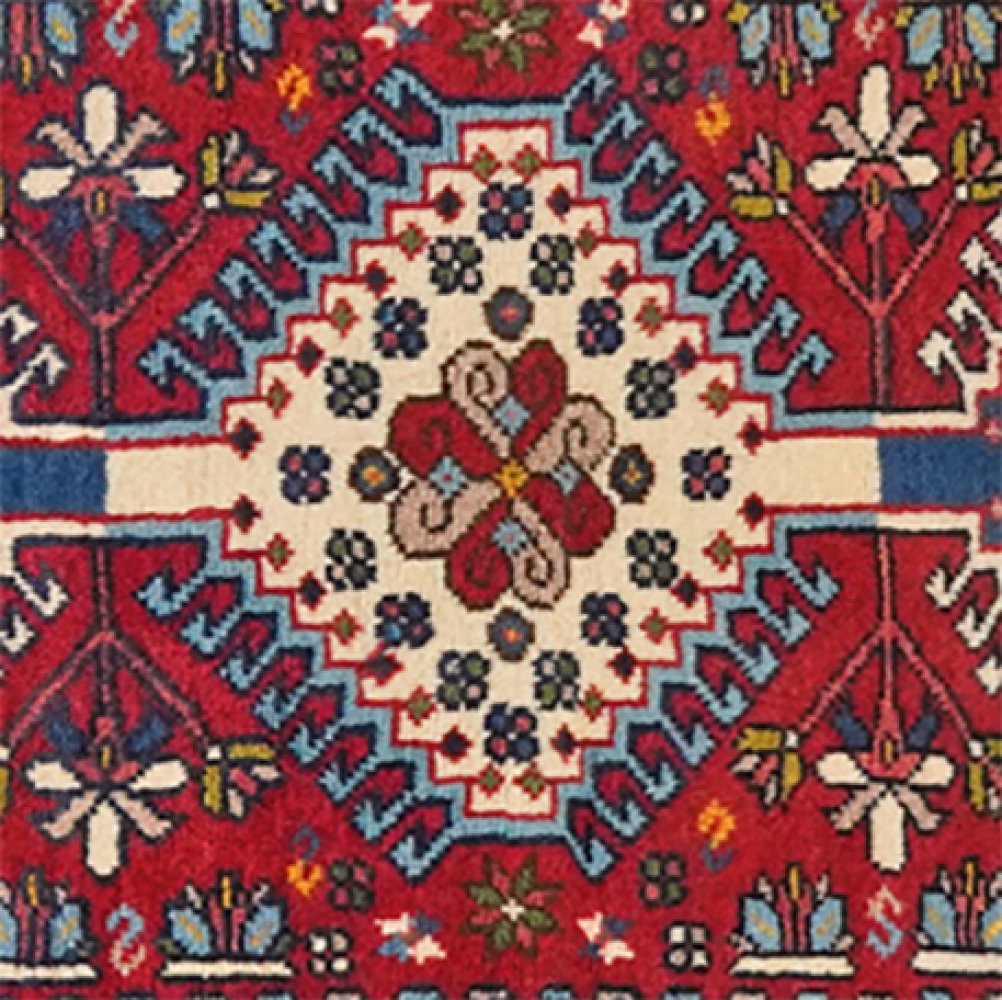 Yalameh — Hand-knotted, 61x109 cm, Red, 100% Virgin Wool | View 4