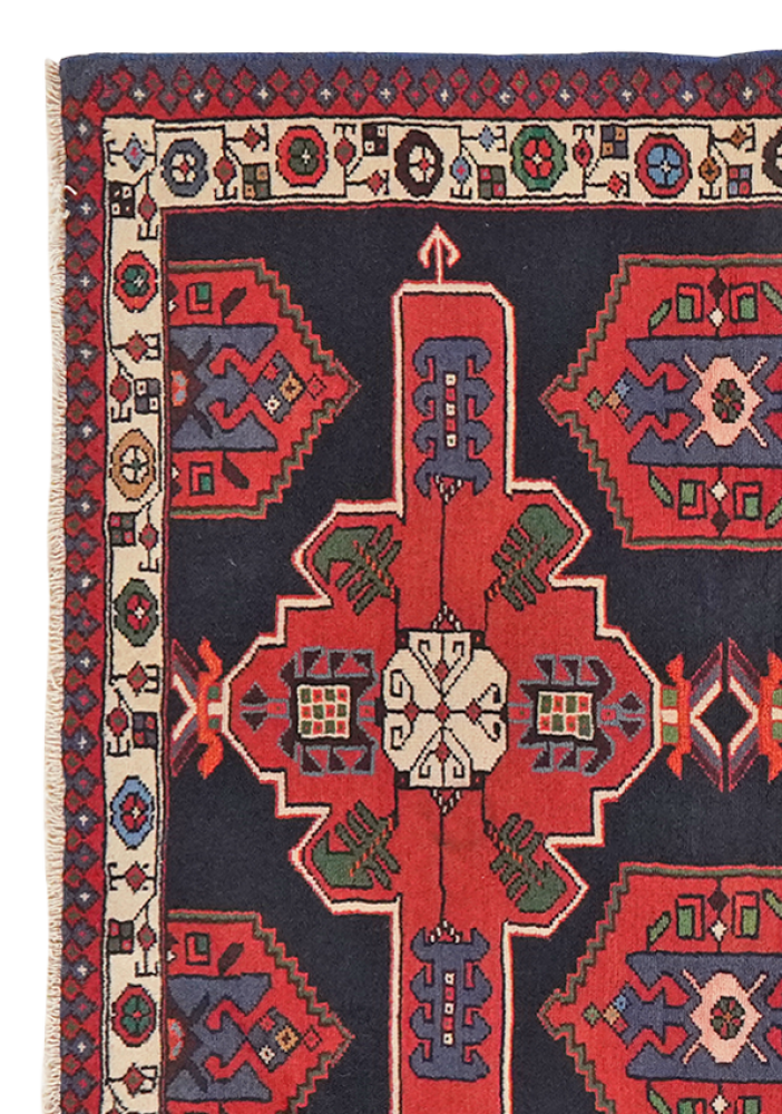 Shahsavan — Handgefertigt, 157x108 cm, Beige, 100% Virgin Wool | View 4