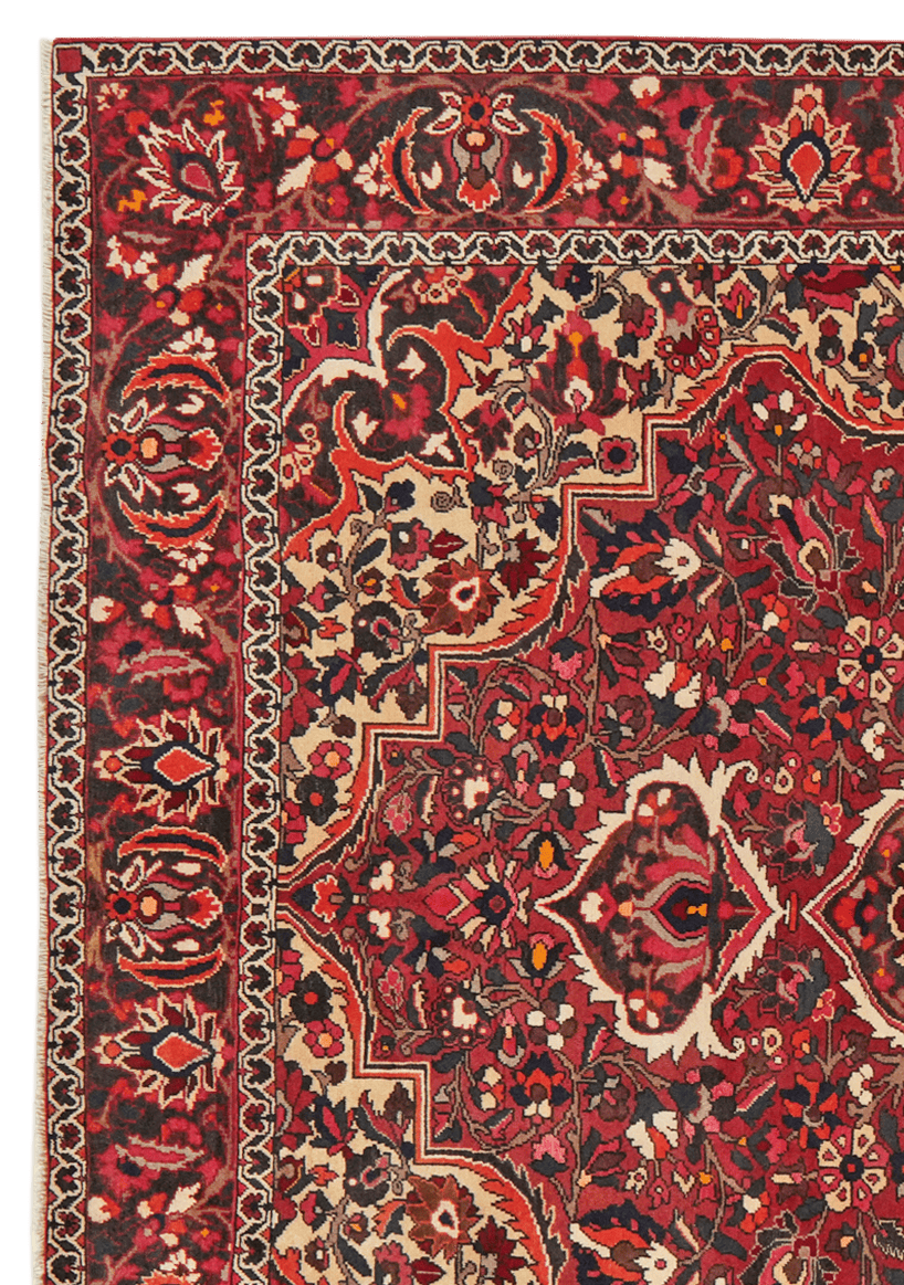 Bakhtiar — Hand-knotted, 202x297 cm, Red, 100% Virgin Wool | View 3