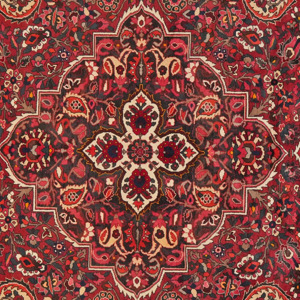Bakhtiar — Hand-knotted, 202x297 cm, Red, 100% Virgin Wool | View 4