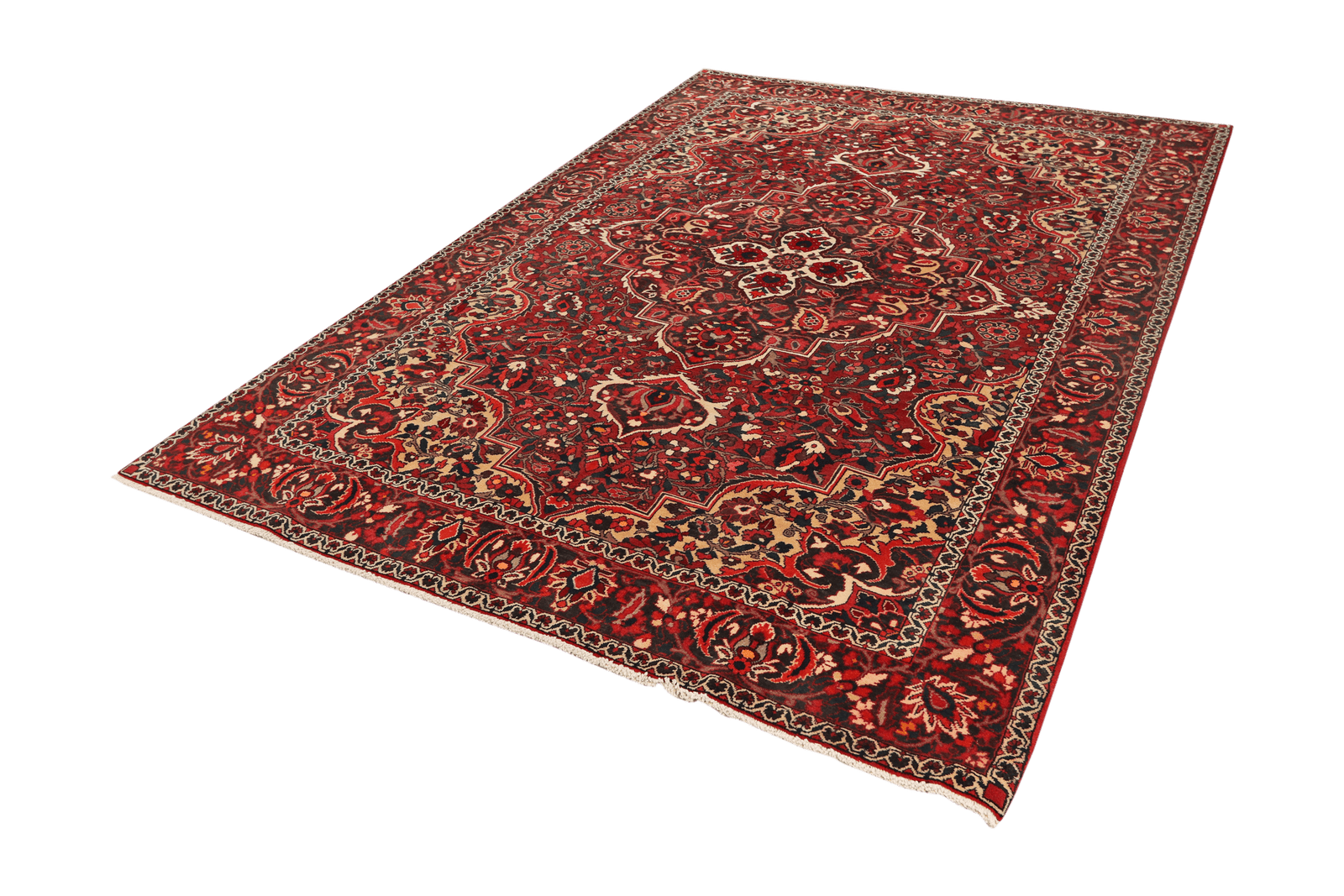 Bakhtiar — Hand-knotted, 202x297 cm, Red, 100% Virgin Wool | View 5