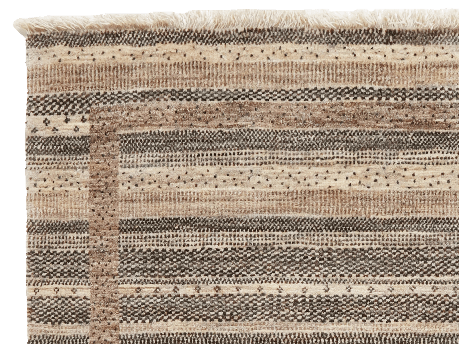 Rizbaf — Hand-knotted, 108x154 cm, Beige, 100% Virgin Wool | View 3