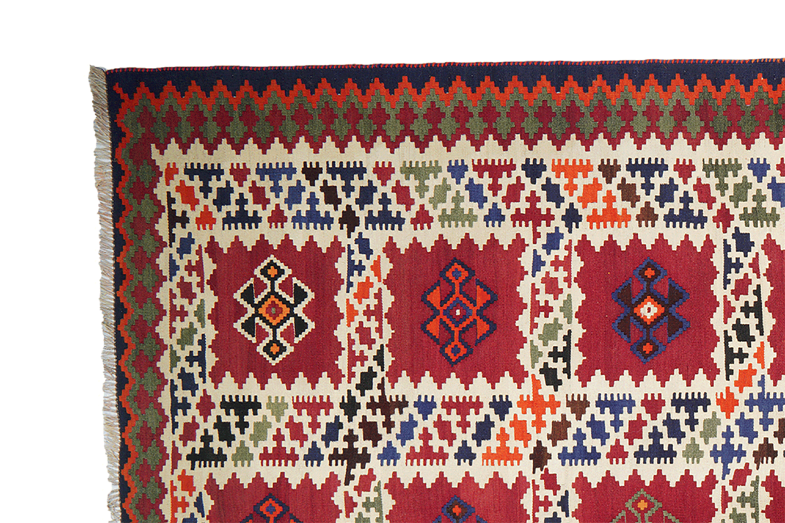 Kelim Gashgai Old — Handmade, 161x295 cm, Multicolor, 100% Virgin Wool | View 3