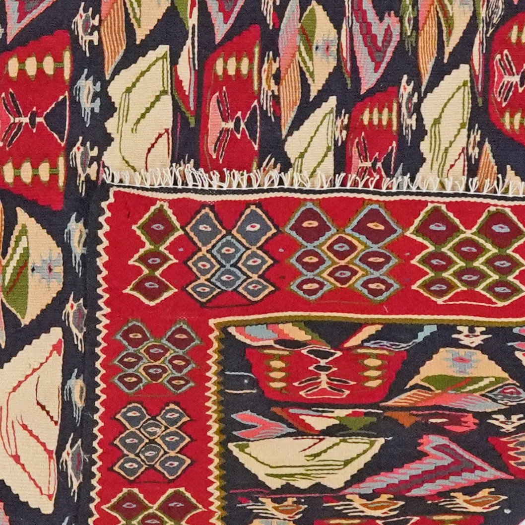 Kelim Senneh — Handmade, 131x180 cm, Multicolor, 100% Virgin Wool | View 6