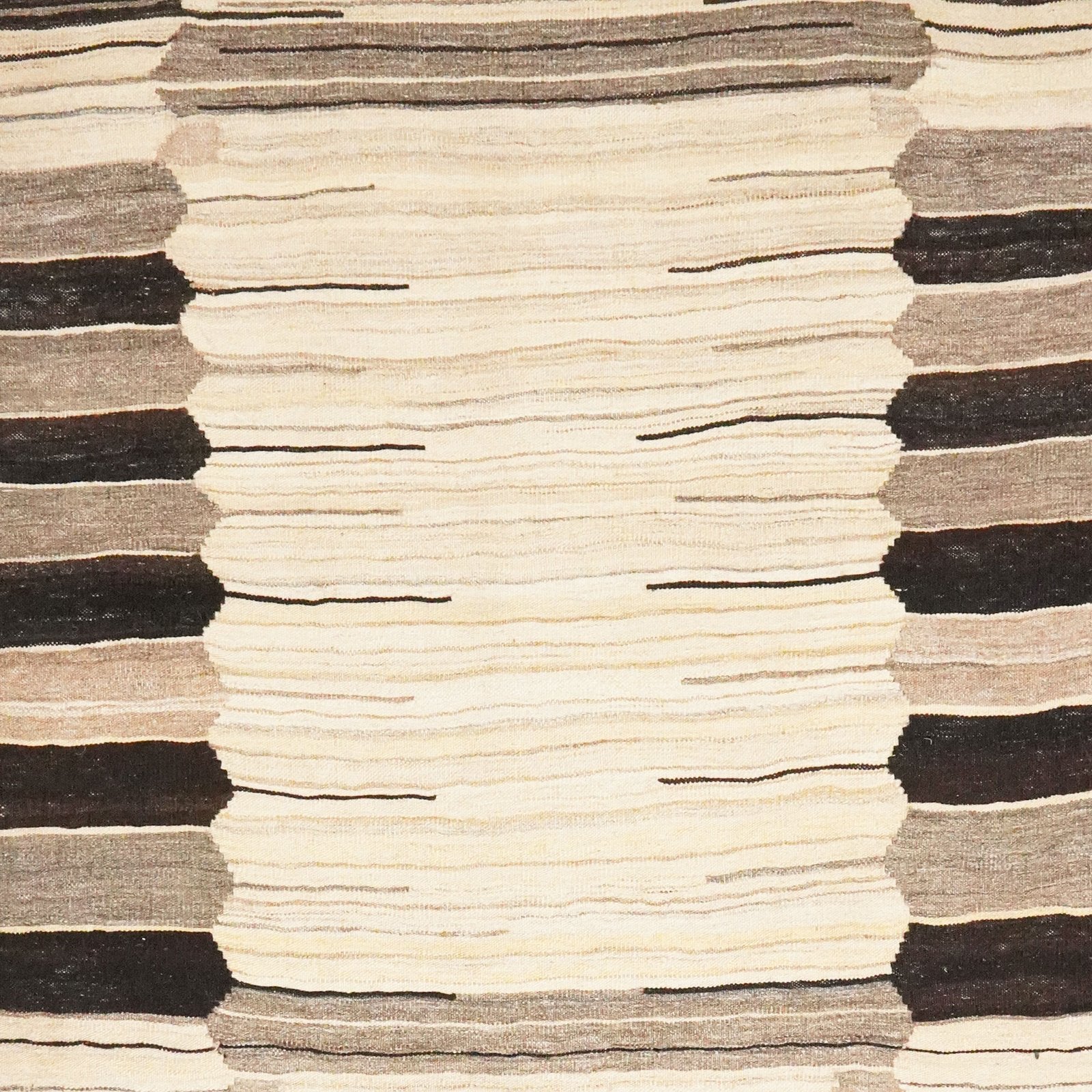 Kelim Gashgai — Handmade, 101x146 cm, Beige, 100% Virgin Wool | View 3