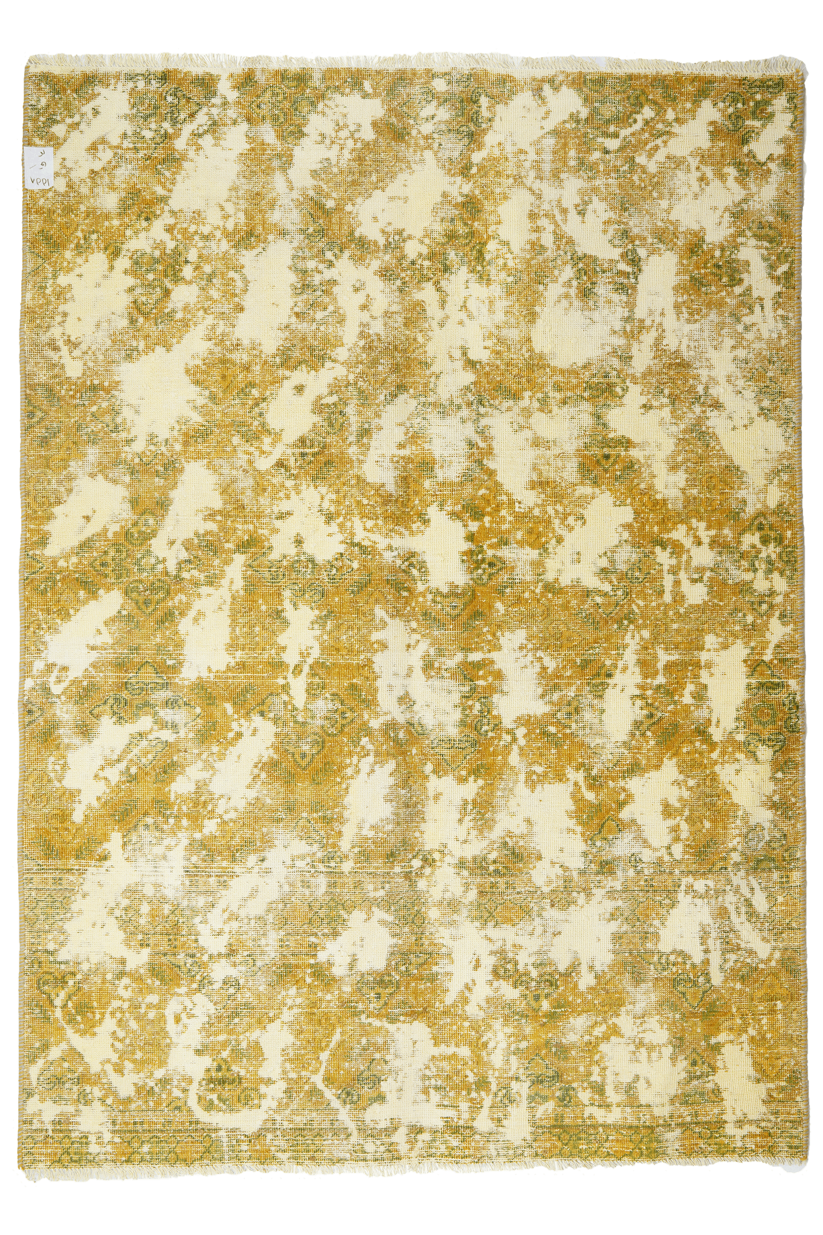 Vintage — Hand-knotted, 134x188 cm, Yellow, 100% Virgin Wool | Main view