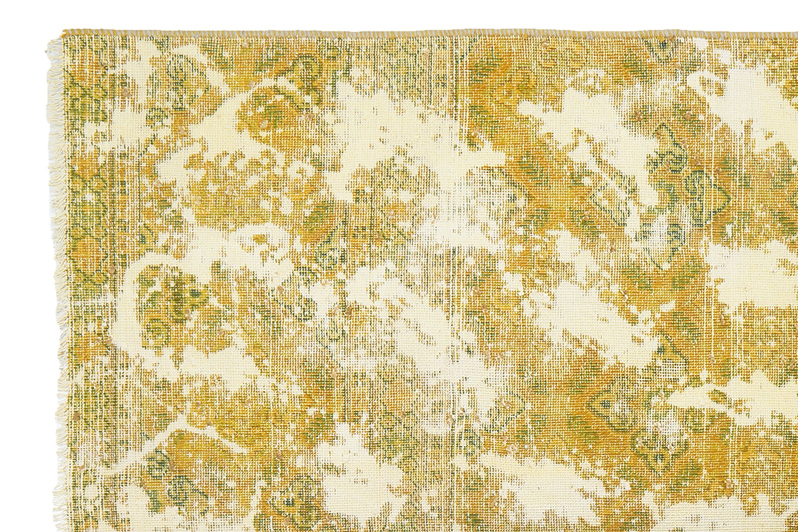 Vintage — Hand-knotted, 134x188 cm, Yellow, 100% Virgin Wool | View 3