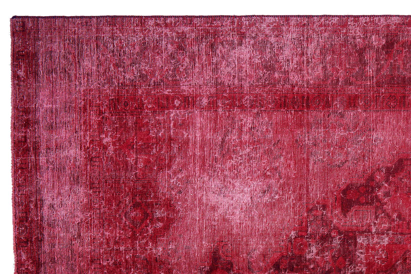 Vintage — Handgefertigt, 298x192 cm, Rot, 100% Virgin Wool | View 4