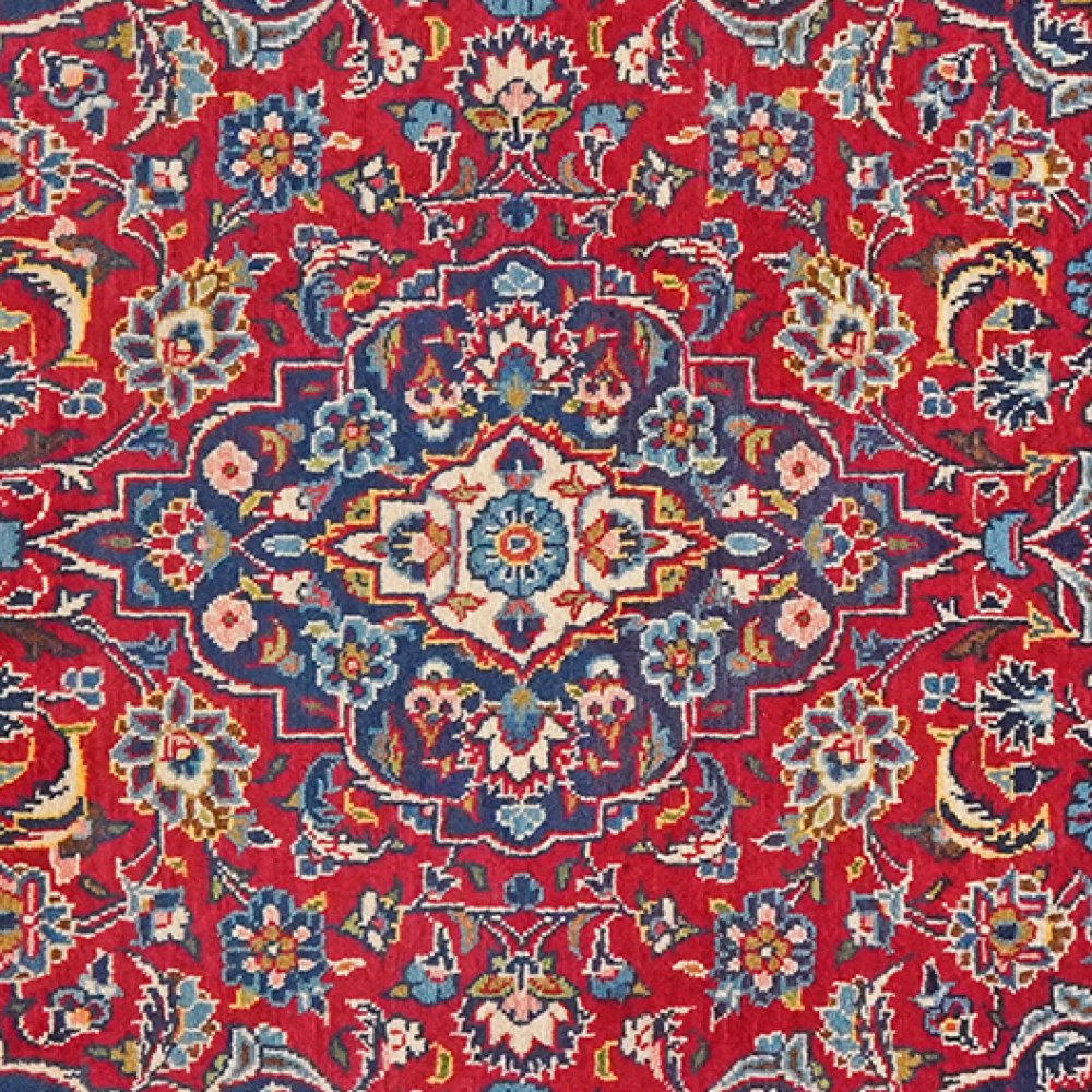 Kashan — Hand-knotted, 107x170 cm, Red, 100% Virgin Wool | View 4