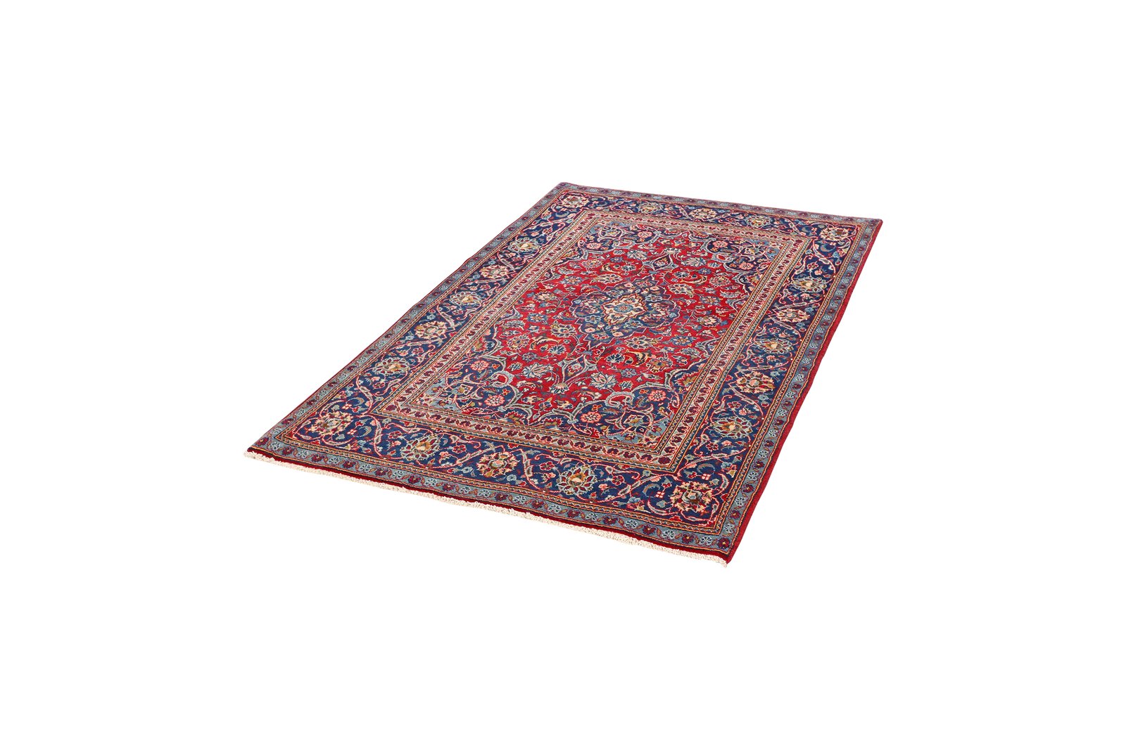 Kashan — Hand-knotted, 107x170 cm, Red, 100% Virgin Wool | View 5